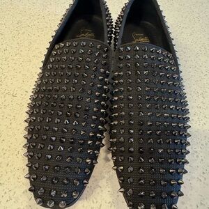 Christian Louboutin Black Spiked Men's Shoes